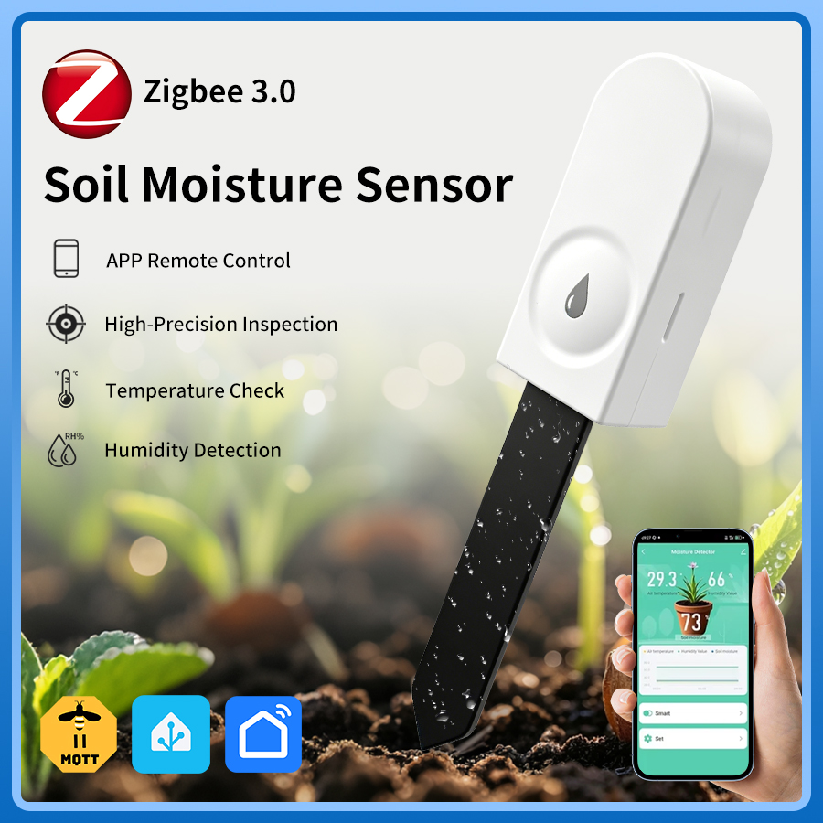 Smart Garden Zigbee - مستشعر رطوبة التربة الذكي Zigbee 3.0،