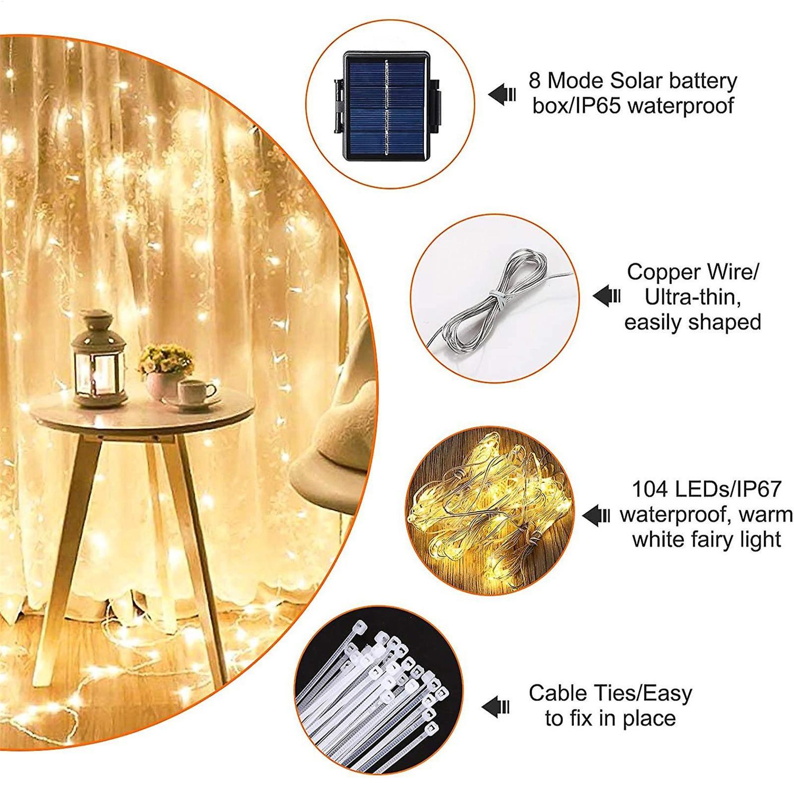 Smart Garden Light - مصباح شمسي على شكل مظلة مع