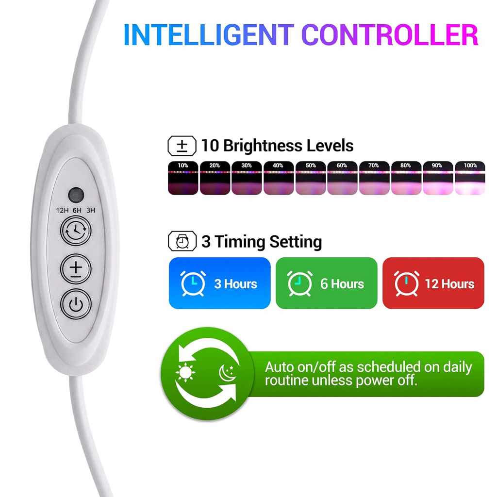 مصباح نمو ثنائي الشريط للنباتا - مراجعة Led Plant Light Strip وسعره