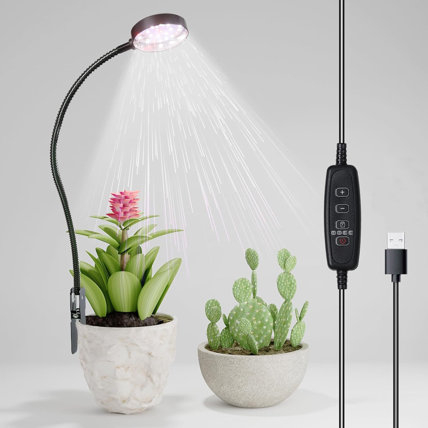 مصباح نمو النباتات LED بمنفذ U - مراجعة Led Plant Light Strip وسعره