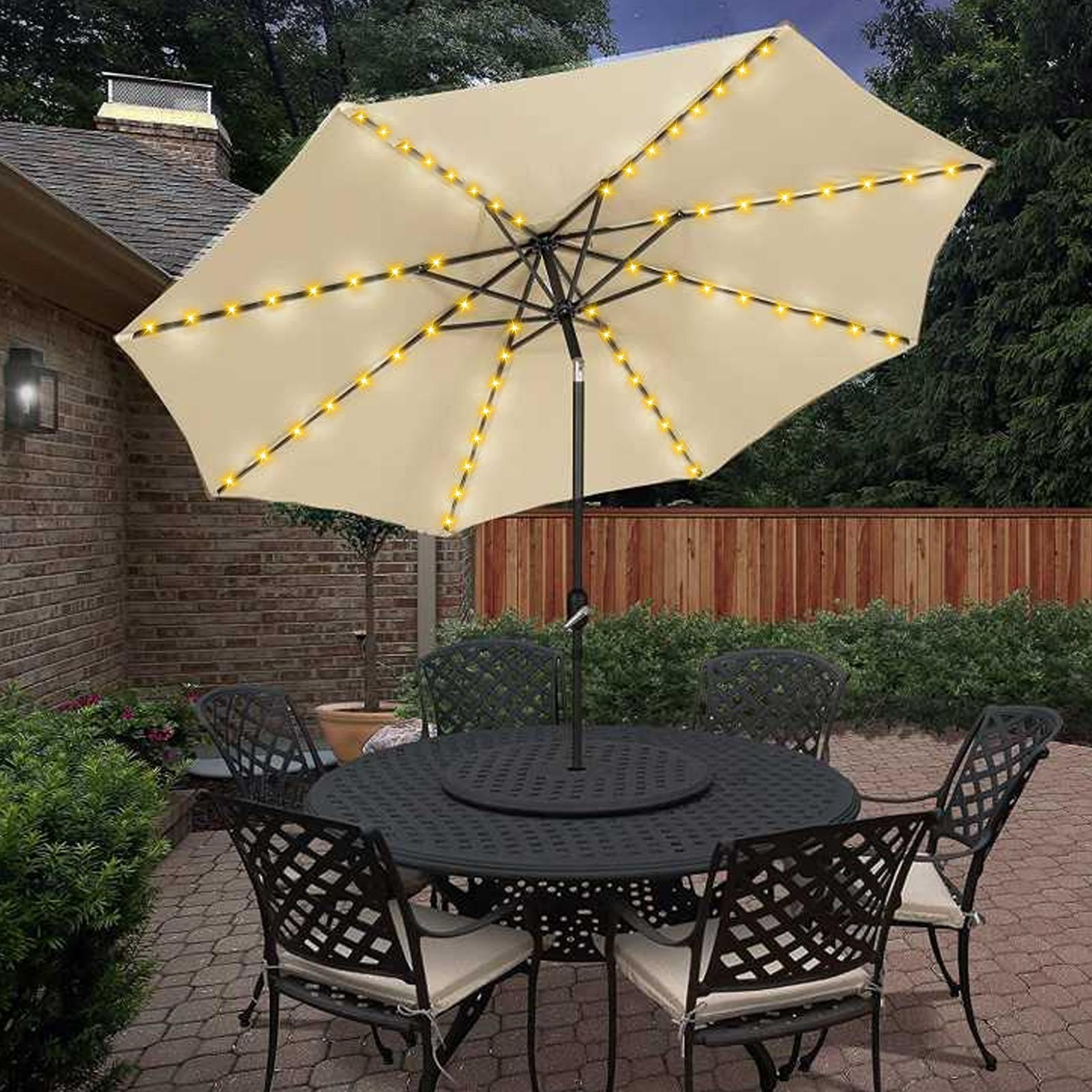 مصباح شمسي على شكل مظلة مع 104 - مراجعة Smart Garden Light وسعره