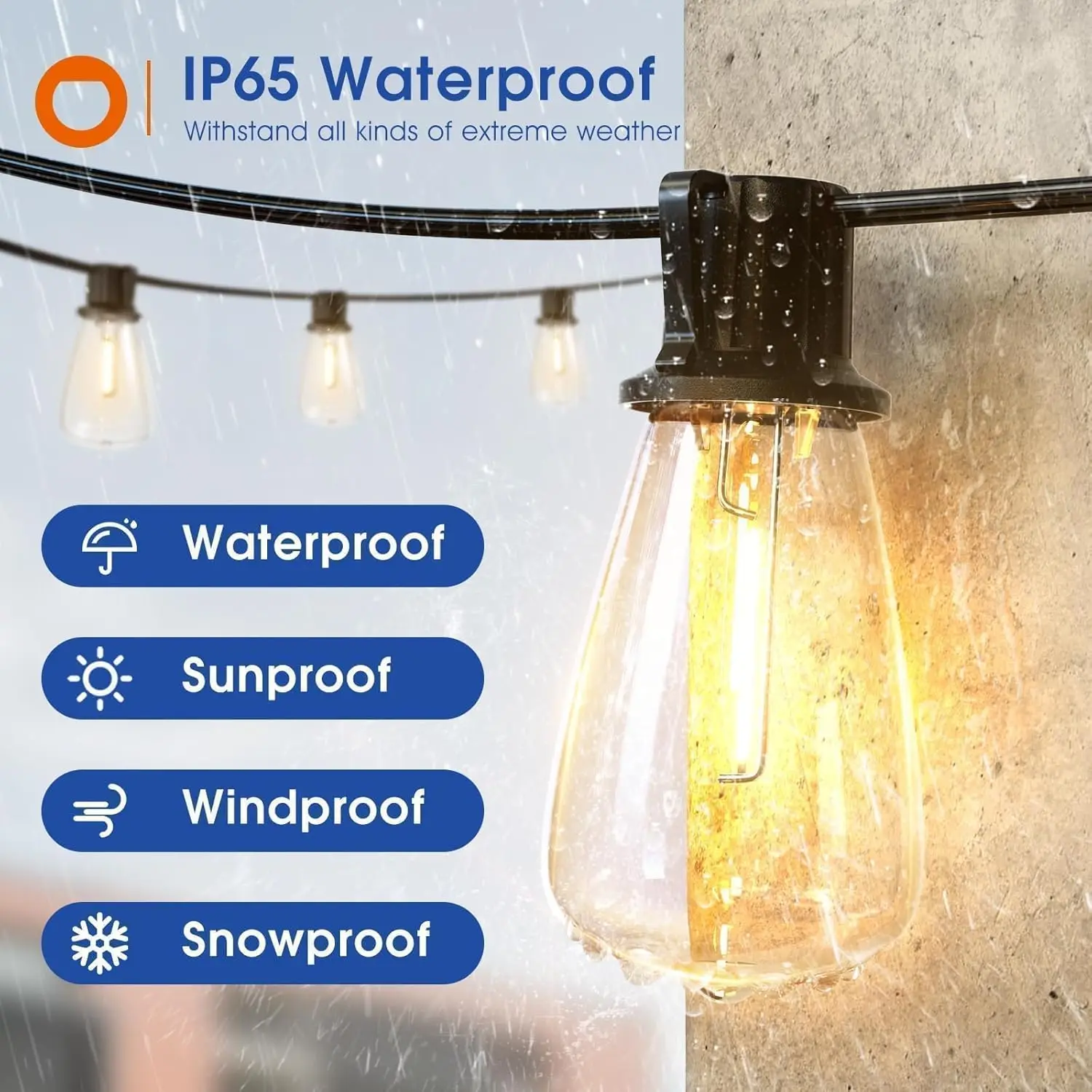 200FT LED في الهواء الطلق سلسل - مراجعة Smart Garden Light وسعره