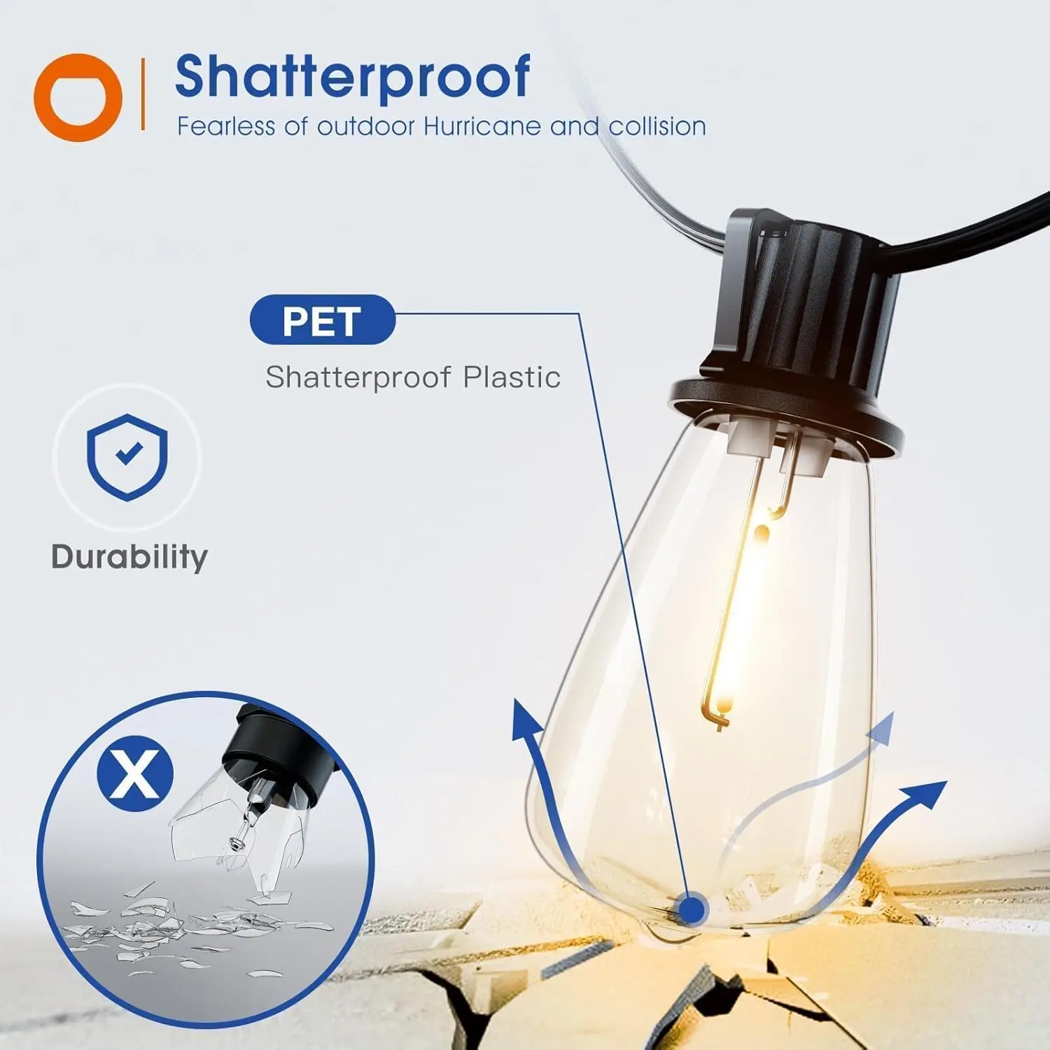 200FT LED في الهواء الطلق سلسل - مراجعة Smart Garden Light وسعره